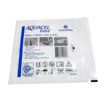 Аквасель (Aquacel Ag Extra) с серебром Экстра Гидрофайбер 10х10см 1 повязка